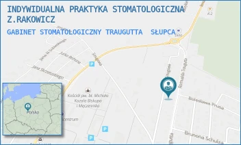 GABINET STOMATOLOGICZNY TRAUGUTTA - INDYWIDUALNA PRAKTYKA STOMATOLOGICZNA  Z.RAKOWICZ - TRAUGUTTA 43,  SŁUPCA