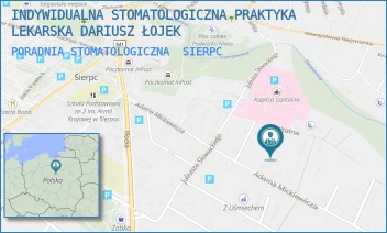 PORADNIA STOMATOLOGICZNA - INDYWIDUALNA STOMATOLOGICZNA PRAKTYKA LEKARSKA DARIUSZ ŁOJEK - SZPITALNA 26,  SIERPC