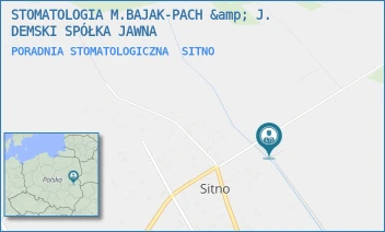 PORADNIA STOMATOLOGICZNA - STOMATOLOGIA M.BAJAK-PACH &amp; J. DEMSKI SPÓŁKA JAWNA - 78,  SITNO