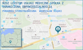 PORADNIA STOMATOLOGICZNA - NZOZ LEXSTOM USŁUGI MEDYCZNE SPÓŁKA Z OGRANICZONĄ ODPOWIEDZIALNOŚCIĄ - UL. 26 MARCA 164,  WODZISŁAW ŚLĄSKI