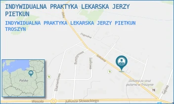 INDYWIDUALNA PRAKTYKA LEKARSKA JERZY PIETKUN - INDYWIDUALNA PRAKTYKA LEKARSKA JERZY PIETKUN - SZKOLNA 8,  TROSZYN