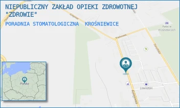 PORADNIA STOMATOLOGICZNA - NIEPUBLICZNY ZAKŁAD OPIEKI ZDROWOTNEJ "ZDROWIE" - UL. KOLEJOWA 23,  KROŚNIEWICE