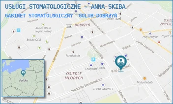 GABINET STOMATOLOGICZNY - USŁUGI STOMATOLOGICZNE - ANNA SKIBA - POD ARKADAMI 12,  GOLUB-DOBRZYŃ