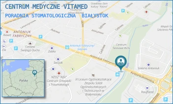 PORADNIA STOMATOLOGICZNA - CENTRUM MEDYCZNE VITAMED - ANTONIUKOWSKA 11/V, BIAŁYSTOK
