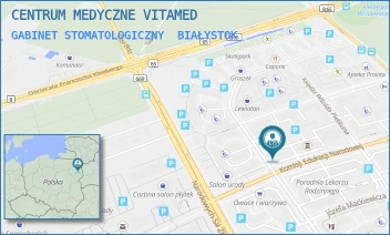 GABINET STOMATOLOGICZNY - CENTRUM MEDYCZNE VITAMED - KOMISJI EDUKACJI NARODOWEJ 52/4, BIAŁYSTOK