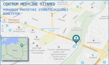 PORADNIA PROTETYKI STOMATOLOGICZNEJ - CENTRUM MEDYCZNE VITAMED - ANTONIUKOWSKA 11/V, BIAŁYSTOK