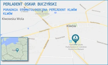 PORADNIA STOMATOLOGICZNA PERLADENT KLWÓW - PERLADENT OSKAR BUCZYŃSKI - PRZYSUSKA 4,  KLWÓW