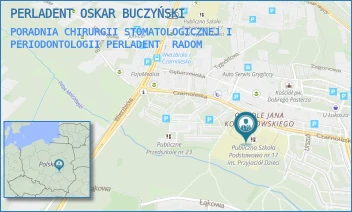 PORADNIA CHIRURGII STOMATOLOGICZNEJ I PERIODONTOLOGII PERLADENT - PERLADENT OSKAR BUCZYŃSKI - CZARNOLESKA 10,  RADOM